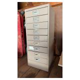 Metal Cabinet W/ Contents