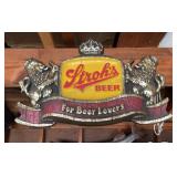 Strohs Beer Sign