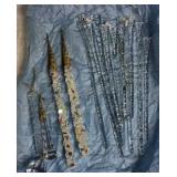 Glass Icicle and Crystal Ornaments