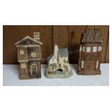 Vintage Lefton House Planters & Tamar Cottage by