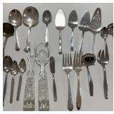 HOSTESS SERVING PIECES STAINLESS, GLASS AND