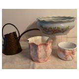 Gregorian Hammered Copper Watering Can Vintage