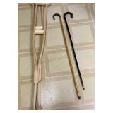 Crutches & Canes. Crutches are 50" tall. Canes