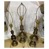 HEAVY BRASS Project Lamps. Very heavy. 2 lamps are