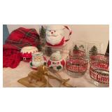 Vintage Christmas Culver glass 22K gold 4