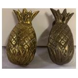 Pair of Solid Brass Pineapple Door Knockers 6" H