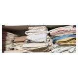 Contents of Linen Closet Shelf Bedding Some