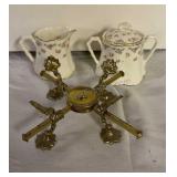 Antique 19th Century English Regency Style Brass