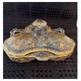 Antique c 1920 Cambridge Rose Point Clear (stem