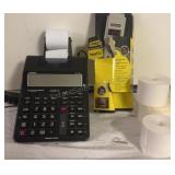 CASIO ELECTRIC ADDING MACHINE HR-17ORC WITH EXTRA
