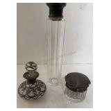 Vintage Bottles Jars  Beauty Table Items