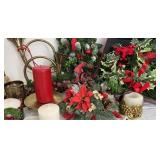 Brass French Horn Decor, Christmas Swag, Brass