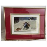 Framed Christmas Card Print 8 x 10"