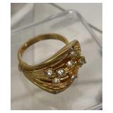 Ring Stamped 18KT HGE  ELECTROPLATED
