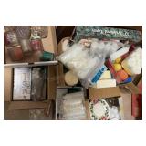 Boxes of Candles and Candle Holders Votives
