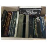 Box of assorted books
