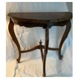 Vintage Console Entryway  Side Table Walnut