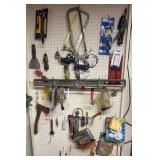 Wall of Tools. Pegboard not included.