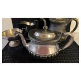 SILVER PLATE ITEMS Cream and Sugar are stamped