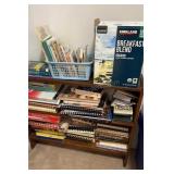 2 Shelf Bookcase with Cookbooks and Novels, Must