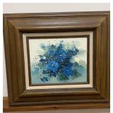 Mid Century Original Oil Painting Signed 18" x