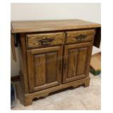 Oak Buffet 36" x 18-1/2" x 32" H, Sold With