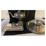 ANTIQUE SILVER PLATE TEA POT 1912, SILVER PLATE