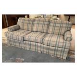 3 Seat Upholstered Sofa Blush, Ivory and Pale