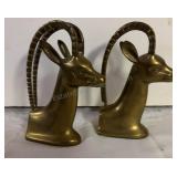 Vintage Mid Century Modern Brass Ibex Antelope