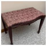 Bow Front Bench 24-1/2" x 14" x 17-1/2" H