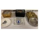 Trinket Box, Glass Coasters, Metal Ashtrays,