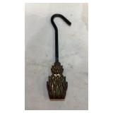 DAMPER FLUE PULL Solid Pineapple Brass Handle 11"
