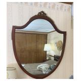 Vintage Mahogany Mirror 36"