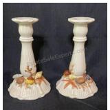 FITz and FLOYD Hand Painted Ceramic Candle