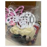 Bag Full of Ladies Scarves and 3 Scarf Hangers