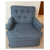 Upholstered Chair Mauve and Teal in Good