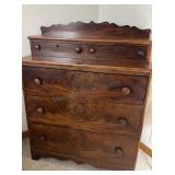 Vintage Solid Wood Dresser, Chest on Chest 2