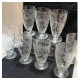 Libby Rock Sharpe Pattern Parfait Sundae Glasses