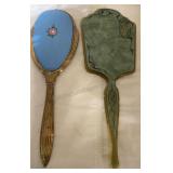 Pair of Art Deco Style Hand Mirrors, Vintage