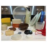 TUPPERWARE LIDS AND RANDOM CONTAINERS