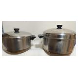 Vintage Revere Ware 6 Qt Copper Clad Stock Pot