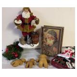 Woodland Santa Claus Figure, Christmas Ornaments,
