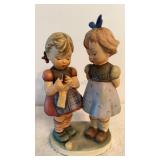 Vtg Large Hummel figurine  "Knitting Lesson"