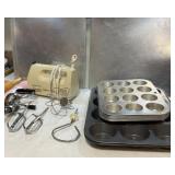 Muffin Pans, Cookie Sheets, Hand Mixer, Electric