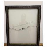Vintage Black and Gold Frame Wood with Clear