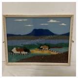 Original IRISH TWEED PICTURE DONEGAL 10" x 13",