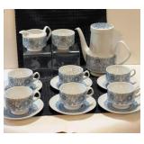 Vintage Pontesa Castillian Toledo Blue Coffee