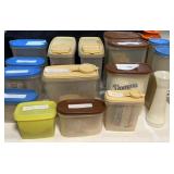 TUPPERWARE FOOD STORAGE CONTAINERS with Contents