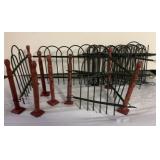 Old Christmas Feather Tree Fence Metal Wire 8