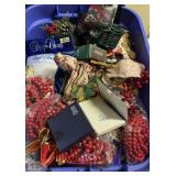 Bin of Christmas Decor